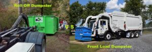 Roll dumpster vs Front load dumpster